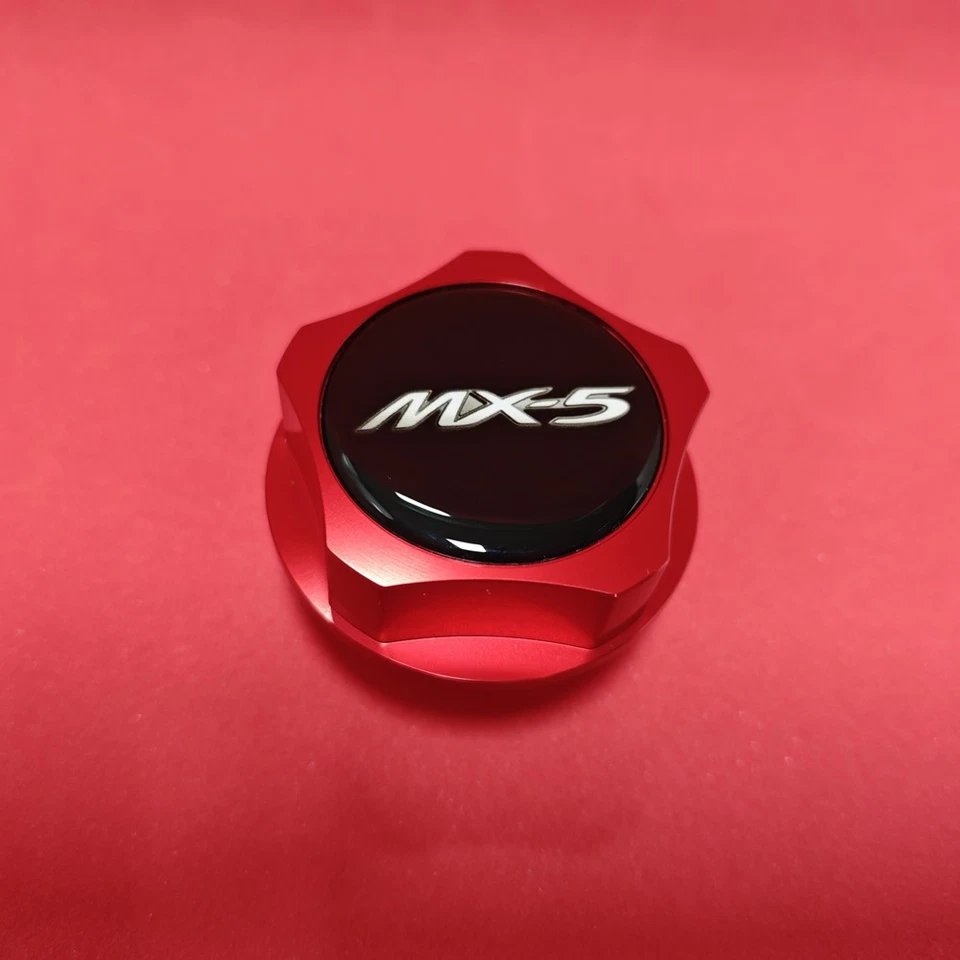 RED BILLET ENGINE OIL FILLER CAP for MAZDA MX5 MX-5 MIATA SPORT NC ND 2.0 1.5 RF - Image 1 of 4