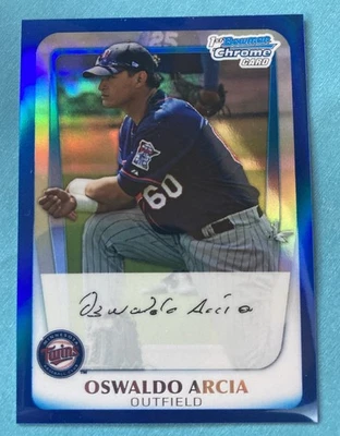 Bowman Chrome Prospects Oswaldo Arcia 2011 #BCP28 refractor azul/250 1st Bowman Foto 1 de 3