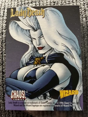 1996 Lady Death #1 Encore Presentation Wizard Trading Card - Image 1 of 2