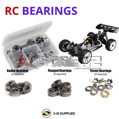 RCScrewZ Metal Shielded Bearings aga001b for Agama Racing A8/Evo 1/8 Nitro | SET - Image 1 of 4