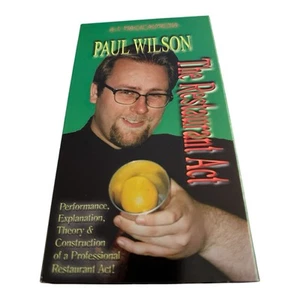 Paul Wilson The Restaurant Act VHS 2001 Magic Show Tricks How To - Picture 1 of 2