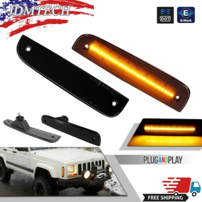 2 luces LED ámbar de estacionamiento en la esquina delantera para Jeep Cherokee 1997-2001 Foto 1 de 4