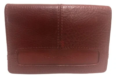 PIQUADRO - PORTA CARTE DI CREDITO/TESSERE IN PELLE - NUOVO - Immagine 1 di 4