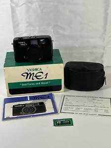 Yashica ME1 analoge Kompaktkamera 35 mm in Box mit Handbuch & Tasche - Bild 1 von 10