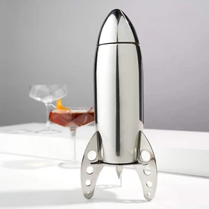 Rocket Cocktail Shaker with Strainer Bar Set,Stainless Steel Cocktail Shaker  - Picture 1 of 8
