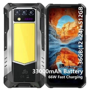 Oukitel WP100 Laser Rangefinder 5G Robust Outdoor Handy 33000mAh 36G+512GB 200MP - Photo 1/23
