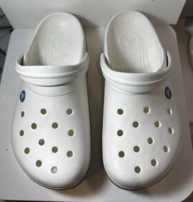 CROCS Icon Comfort Unissex Off 白色橡胶鞋 M7 W9 码 — 第 1/4 张图片