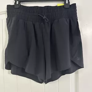 New with tags All In Motion Women’s Blk Stretch Woven high Rise Short Size Med - Picture 1 of 6