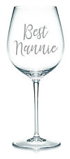 Best Nannie - Vinyl Decal Sticker Label for Glass, Mugs, Bottle, Mothers Day.