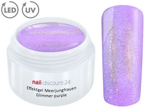 UV LED Gel MERMAID GLIMMER Effekt PURPLE Farb Color Nagel Glitter Glitzer Lila - Bild 1 von 3