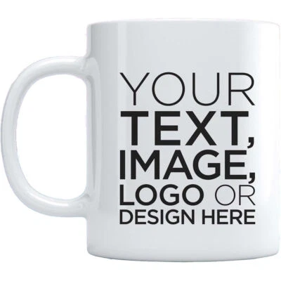 DITZY DOLL Personalised 11oz Mug - Christmas Birthday Custom Gift Photo Text Logo Cup Xmas