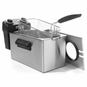 3L Oil Capacity Electric Stainless Steel Deep Fyer with Timer 2100W - Silver - Picture 1 of 1