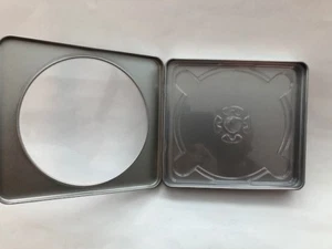 NUEVO ESTUCHE CUADRADO DE CD DE ESTAÑO DE ALTA CALIDAD CON VENTANA/BANDEJA TRANSPARENTE BL801, 25 PIEZAS ENVÍO GRATUITO - Imagen 1 de 2