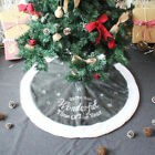 90cm Round Christmas Tree Skirt Base Faux Fur Floor Mat Cover Ornament Xmas Gift