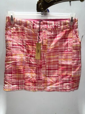 Minifalda lápiz rosa a cuadros retazos talla 2 caqui británico Foto 1 de 3