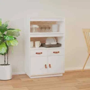 Aparador de Madera Maciza de Pino Armario Sala Salón Estar Multicolor vidaXL - Imagen 1 de 60