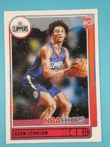 2021-22 Panini Hoops Winter PURPLE RC Keon Johnson Detroit Pistons #205 - Picture 1 of 2