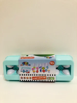 Juguete de huevo a juego Montessori para niños pequeños clasificación de formas geométricas | Mini exploradores Foto 1 de 4