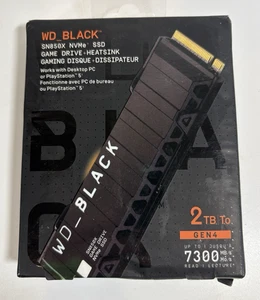 WD Black SN850X NVMe SSD 2TB/Gen4/ M.2 2280 PCIe/7,300 MB/s Read Speed - Afbeelding 1 van 3