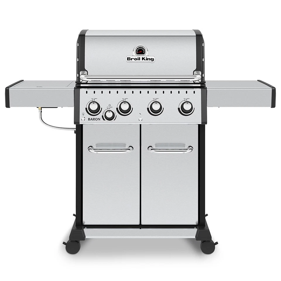 Parrilla de gas Broil King Baron S440 Pro IR 4 quemadores con quemador lateral, 57 pulgadas, NG Foto 1 de 1