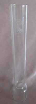 Ancien verre de lampe pétrole en cristal pour griffe Ø 4,5 cm - Photo 1/4