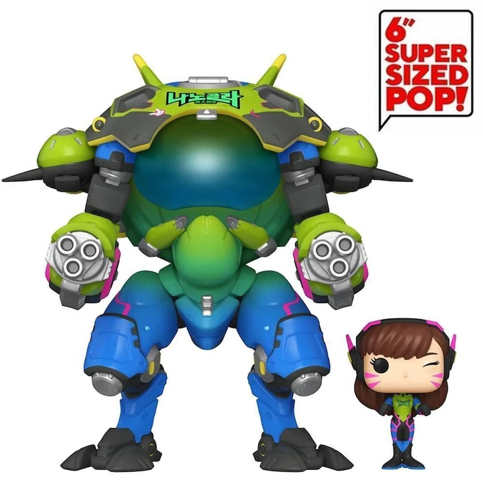 Figura Funko Overwatch Nano Cola D.Va con Meka Super Tamaño 6" Pop Games Foto 1 de 2