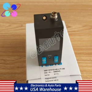 Interruptor de presión de válvula solenoide de 10 bares 30 V para FESTO SDE1-D10-G2-MS-L-P1-M8 688542 - Imagen 1 de 10