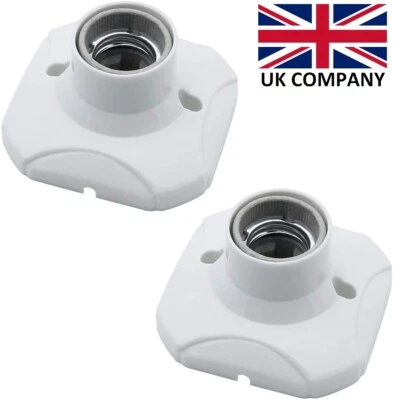 1PC E27 Light Bulb Screw Lamp Surface Fixing Base Holder Edison Screw Socket - Image 1 of 4