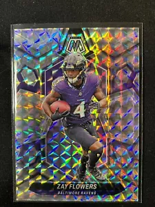 2024 Panini Mosaic Zay Flowers Silver Mosaic Prizm-#17 Baltimore Ravens - Picture 1 of 2