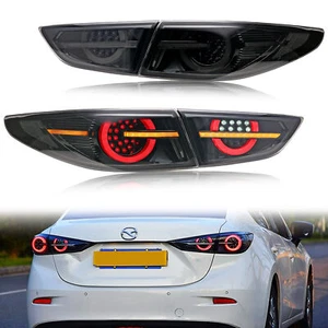 LED Sequential Tail Lights For Mazda 3 Axela 2020-2022 Animation Rear Lamps - Picture 1 of 5