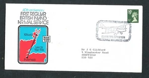29/5/1974 UK GB Cover- 40th Ann. First Regular British Inland Air Mail Service - Picture 1 of 1