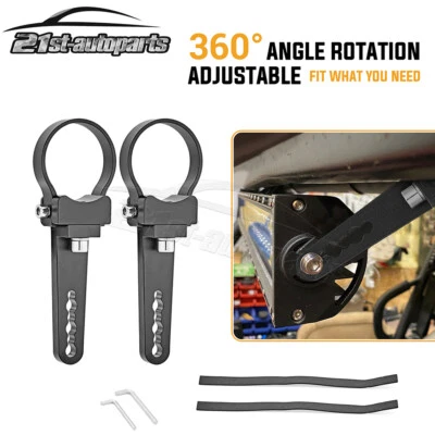 2" Bull Bar Roll Cage LED Light Bar Pods Mount Bracket Tube Clamps For UTV ATV - Image 1 of 4