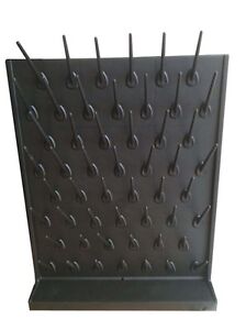 Black Wall Desk Drying Rack Pp 52 Pegs Lab Educational Supply Cleaning Equipment
