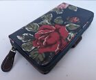 Cath Kidson Large Floral Zip Up Purse Wallet Approx 20cm By 10cm Used Good Con