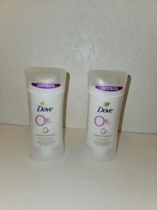 2 PACK Dove 0% Aluminum 24 HR Protection Deodorant-Coconut & Pink Jasmine 2.6 oz - Picture 1 of 2