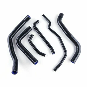 For Suzuki GSXR 600 GSXR 750 K6 2006-2009 Silicone Radiator Coolant Hose black - Imagen 1 de 9