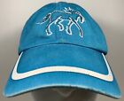 Justins Boots Hat Horse Pony Western Country Cowboy Cap Teal Blue Ranch 