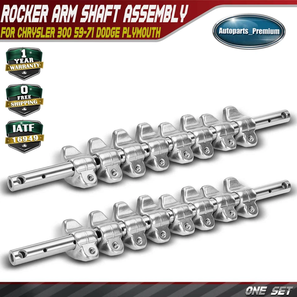 Set of 2 Rocker Arm Shaft Lifter Assembly for Chrysler 300 59-71 Dodge Plymouth - Image 1 of 4
