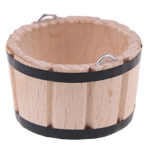1:12 Dollhouse Miniatures Wooden Basin Wooden Barrel Furniture Accessor kiA`sf - Picture 1 of 12