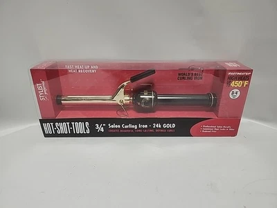 "Rizador Helen Of Troy serie profesional chapado en oro de 3/4"" incluso de alto calor" Foto 1 de 4