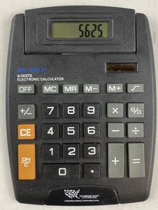 Big Display Calculator Flip Up Screen 8 Digits Solar Powered Humane Society - Picture 1 of 4