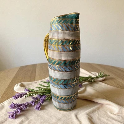 Jarro de cerâmica italiano vintage Bitossi Sgraffito por Aldo Londi  - Imagem 1 de 4