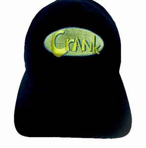 VTG Crank Hat Funny Humor Adjustable Strapback Black Embroidered - Picture 1 of 13