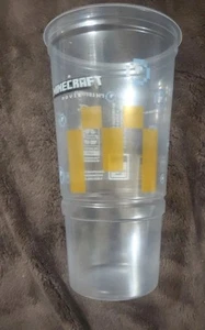 A Minecraft Movie Mcdonalds Happy Meal  1 Medium Size Cups New Plastic Promo Cup - Picture 1 of 1