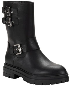 Sun + Stone Womens Onnyx Engineer Booties 10019660000 Black 9.5M - Picture 1 of 8