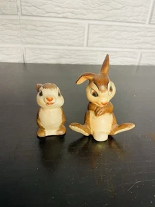 VTG Ceramic Disney Thumper Rabbits Walt Disney Germany Salt & Pepper Shakers - Picture 1 of 7