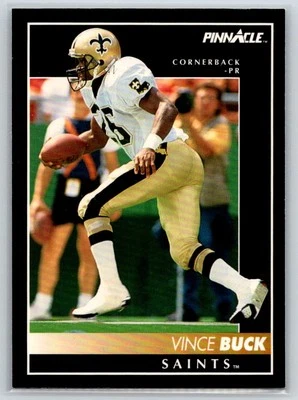 1992 Pinnacle #134 Vince Buck New Orleans Saints - Image 1 of 2