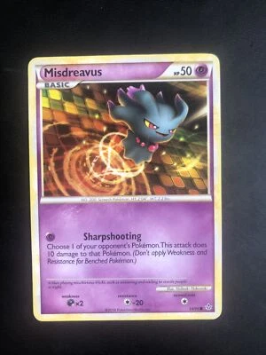 Pokemon Card Misdreavus 54/95 Unleashed Non Holo LP - Image 1 of 4