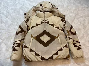 Polo Ralph Lauren Winter Jacket Water Repellent Girls 1/4 Zip XL 16 Snap On Hood - Picture 1 of 14