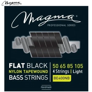 Magma BE400NB Black Nylon Tapewound Bass Strings Light 50-105 - Picture 1 of 1